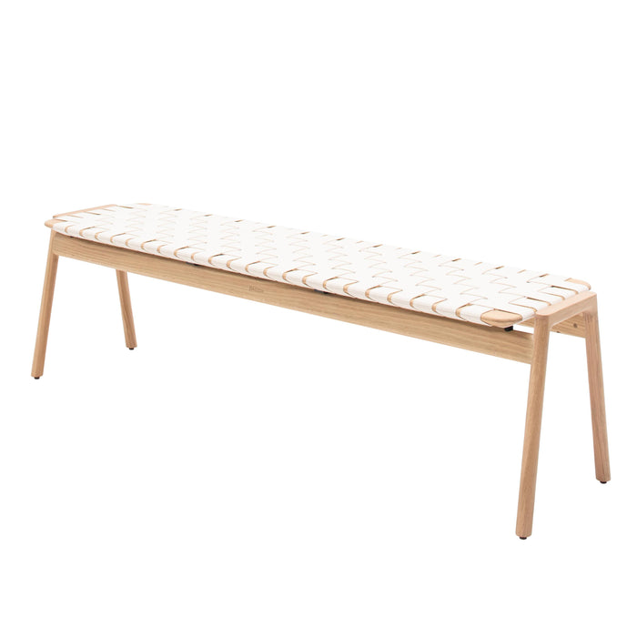 Klupa eetbank 160 white oil - White