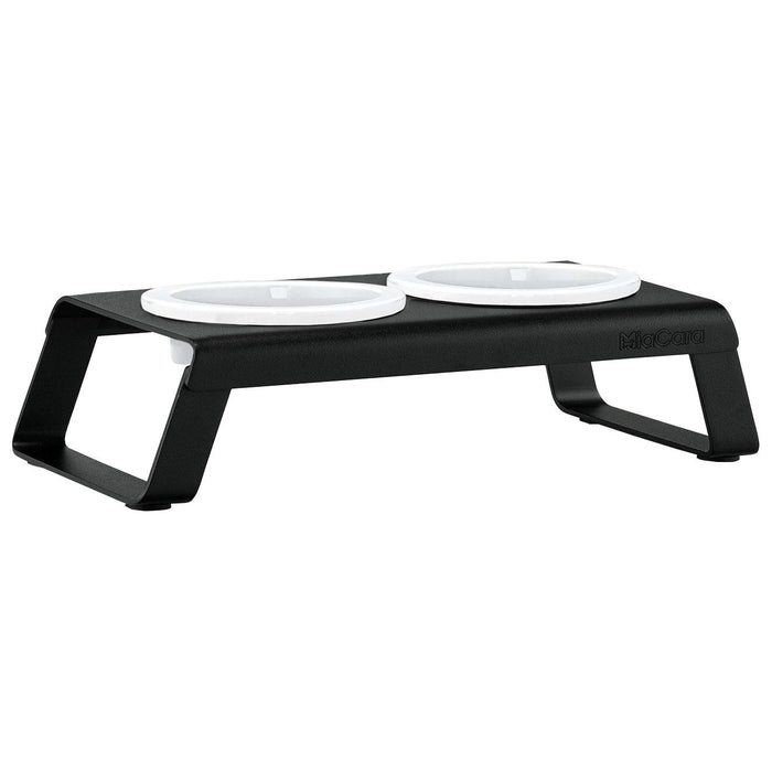 MiaCara Desco kattenvoerbak porselein zwart