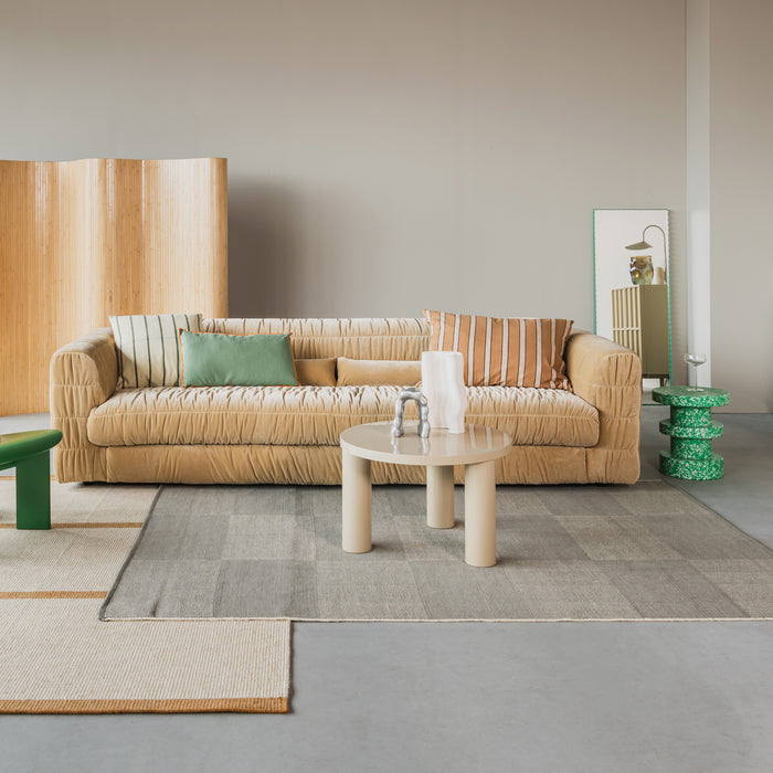 HKliving Club 4-zitsbank - Royal Velvet - Crème