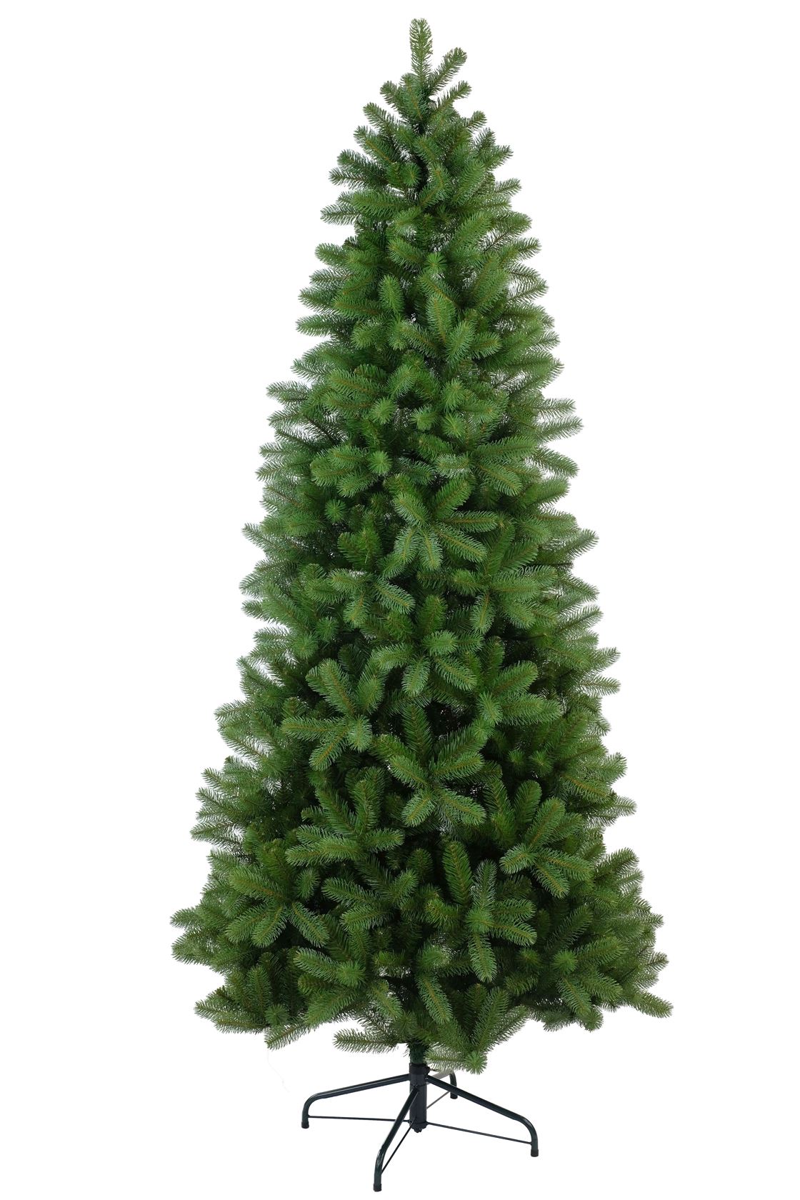 Bayberry kunstkerstboom smal - 183 cm - groen - Ø 97 cm - 795 tips