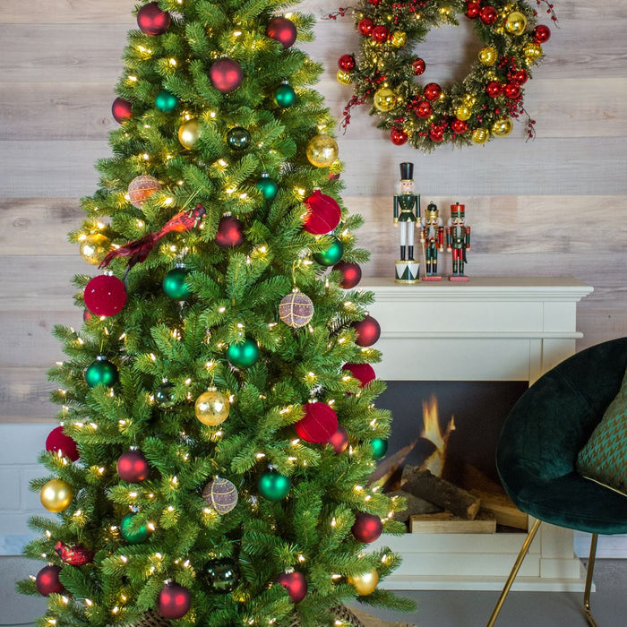 Bayberry kunstkerstboom smal - 183 cm - groen - Ø 97 cm - 795 tips