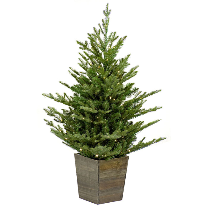 Nordmann kunstkerstboom - 91 cm - groen - Ø 76 cm - 668 tips - 100