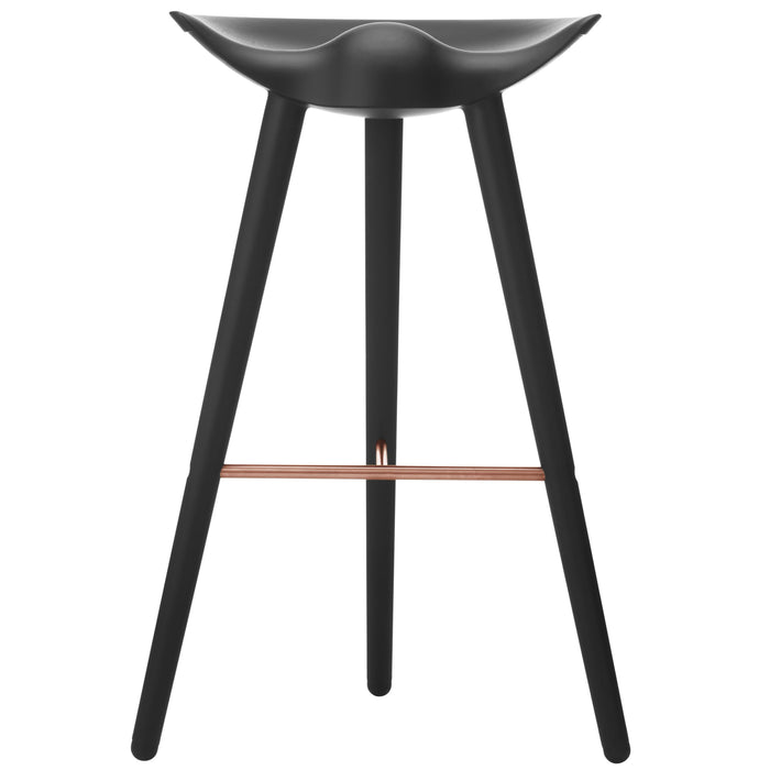 Audo Copenhagen ML42 barkruk H81 zwart gebeitst beuken, koper