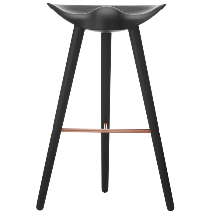 Audo Copenhagen ML42 barkruk H81 zwart gebeitst beuken, koper