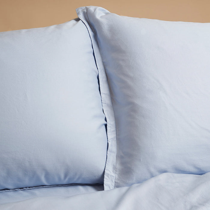 Coco & Cici 1 kussensloop 50x70 zonder volant Licht blauw