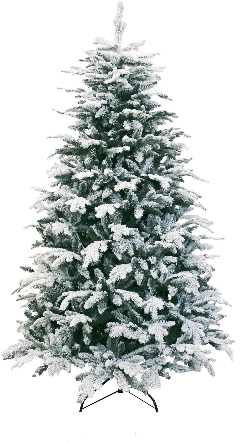 Oslo Snow Pine kunstkerstboom - 150 cm - groen - Ø 88 cm - 1.110 tips