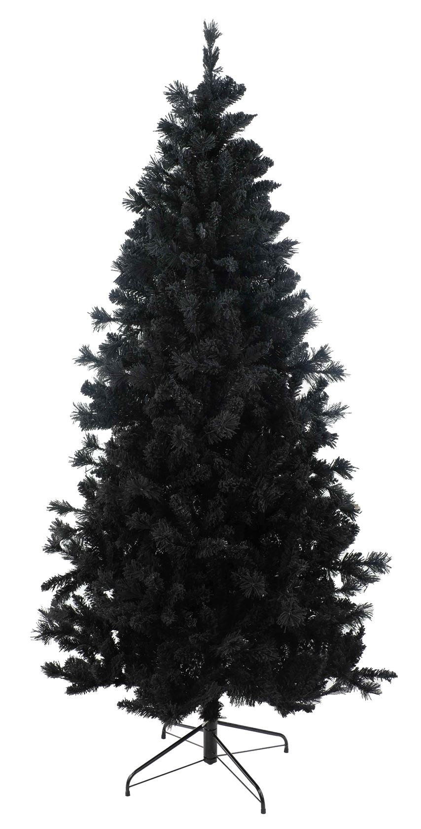 Teddy Black kunstkerstboom - 150 cm - zwart - Ø 86 cm - 422 tips