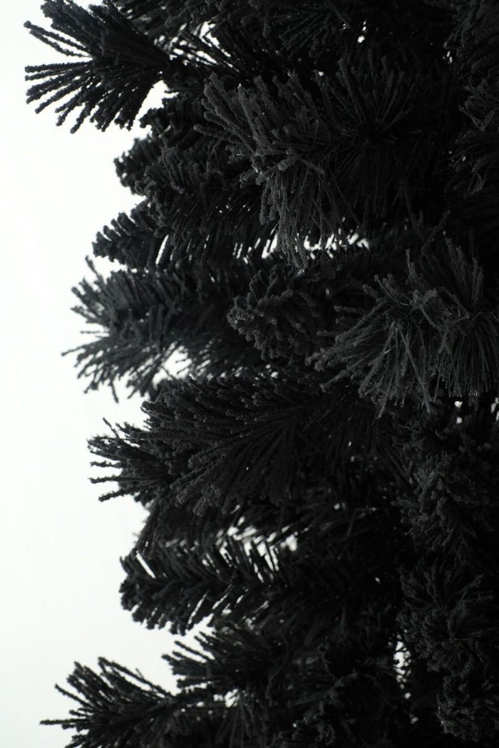 Teddy Black kunstkerstboom - 150 cm - zwart - Ø 86 cm - 422 tips