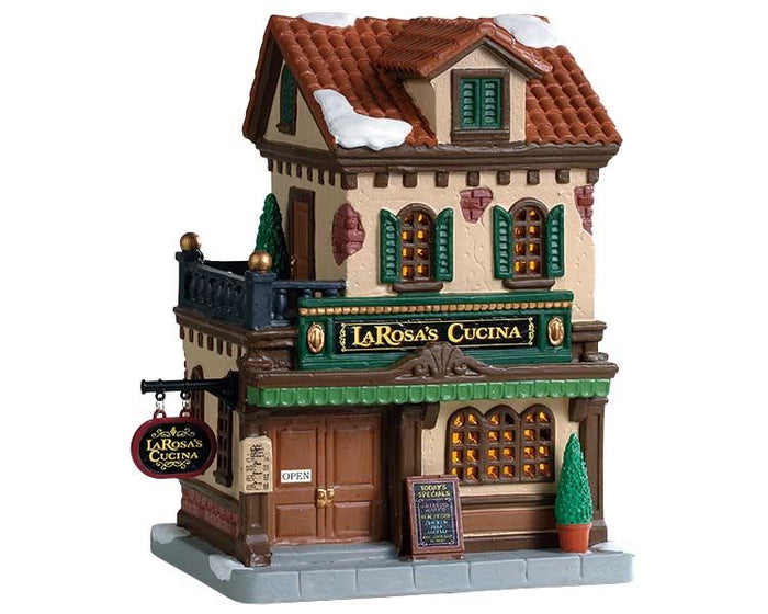 Lemax - 'LaRosa's Cucina' - Verlicht gebouw - Exclusief adapter (werkt