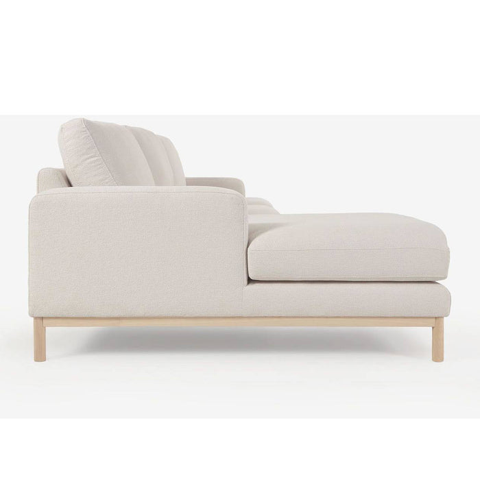 Kave Home Mihaela 3-Zitsbank Chaise Longue Links - Wit