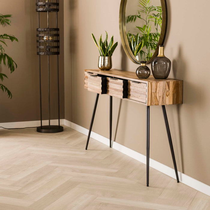 by fonQ  Dim Sidetable - B 120 cm - Teakhout