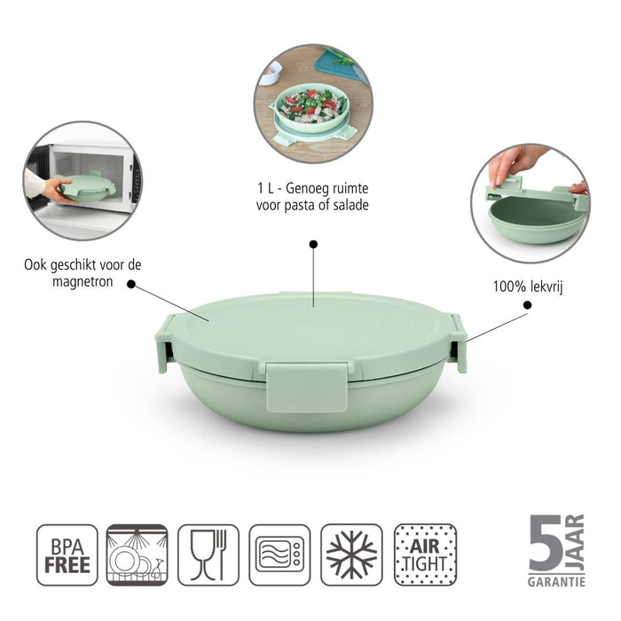 Brabantia Make & Take Lunchbox 1 L - Kunststof - Jade Green