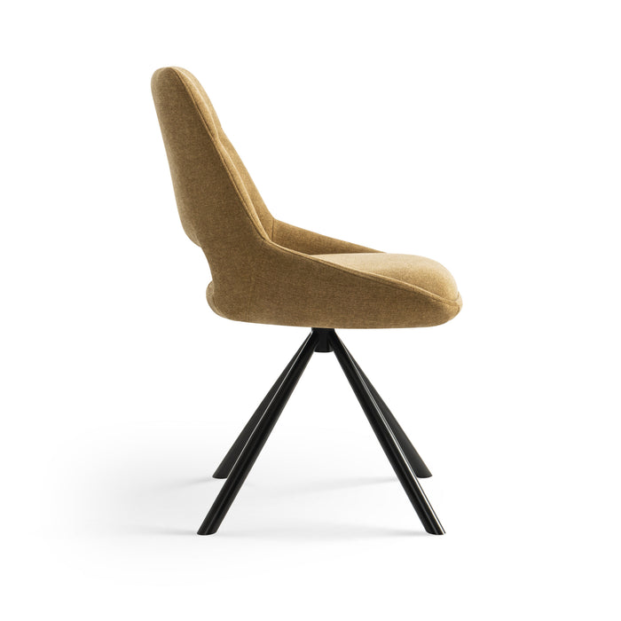 Furnihaus Eetkamerstoel Tosca Mosterd Geel Stof