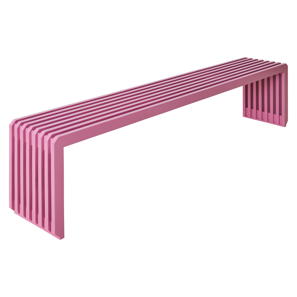HKliving Slatted Bankje B 164 cm - Hot Pink