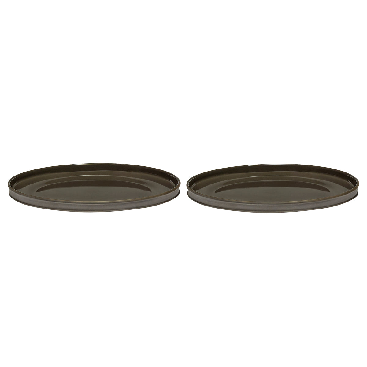 SERAX - Kelly Wearstler - Dune Dinerbord Ø 28 cm - Slate - Set van 2