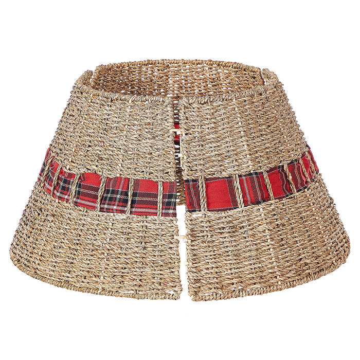 Beliani - MARCHE - Kerstboommand - Naturel - Zeegras