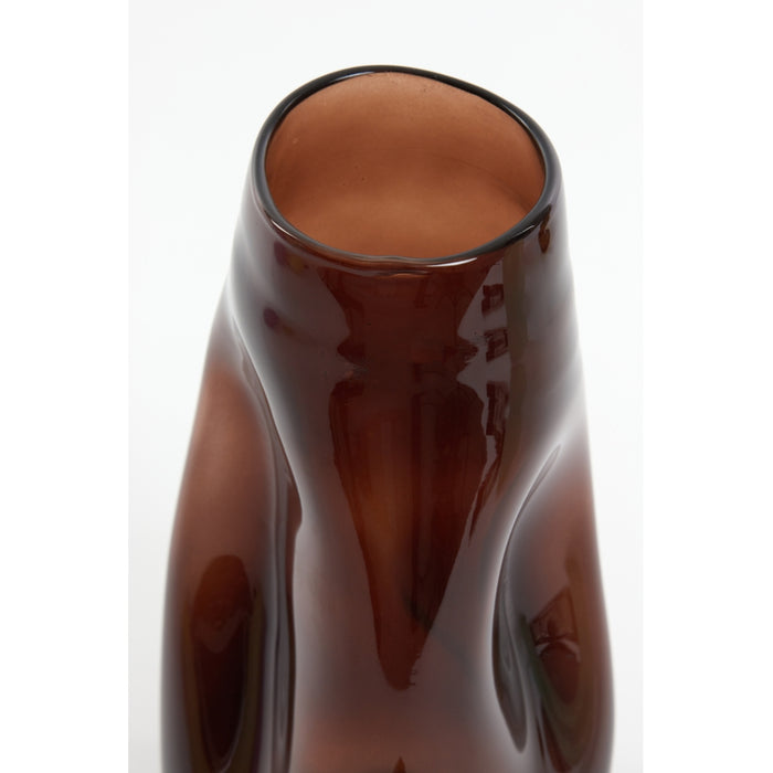 Light & Living Light&living Vaas Ø18x35 cm RANUA glas metallic bruin