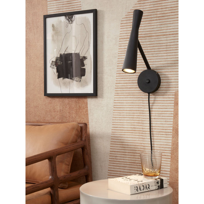 it's about RoMi Wandlamp Bordeaux - Zwart - 10.5x26x34.5cm