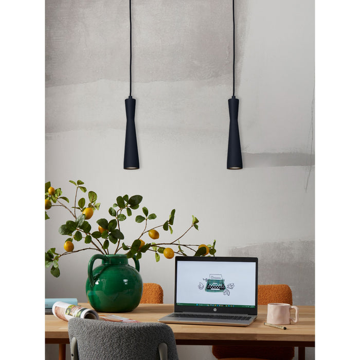 it's about RoMi Hanglamp Bordeaux - Zwart - 6x6x26cm