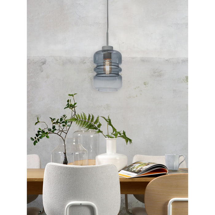 it's about RoMi Hanglamp Verona - Grijs - 15x15x30cm