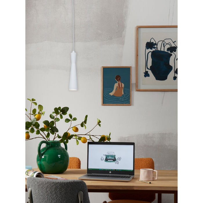 it's about RoMi Hanglamp Bordeaux - Wit - 6x6x26cm