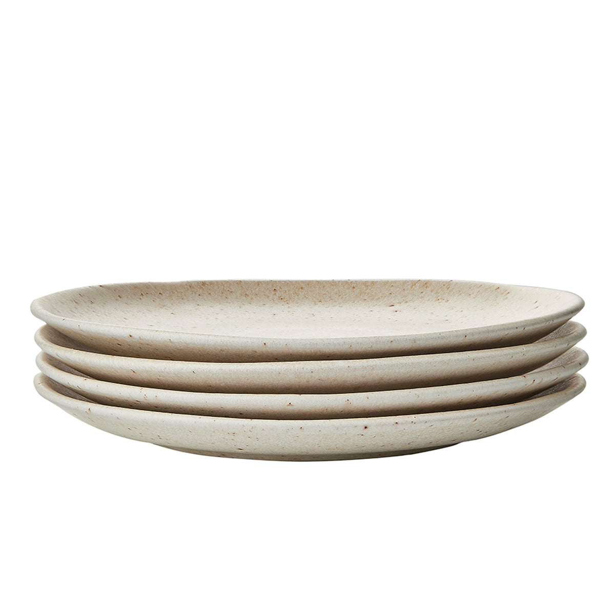 by fonQ Mixed Ceramics Dinerborden 4st. - Ø 26,5 cm - Crème