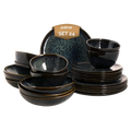 Palmer Serviesset Eccentric Stoneware 6-persoons 24-delig Blauw