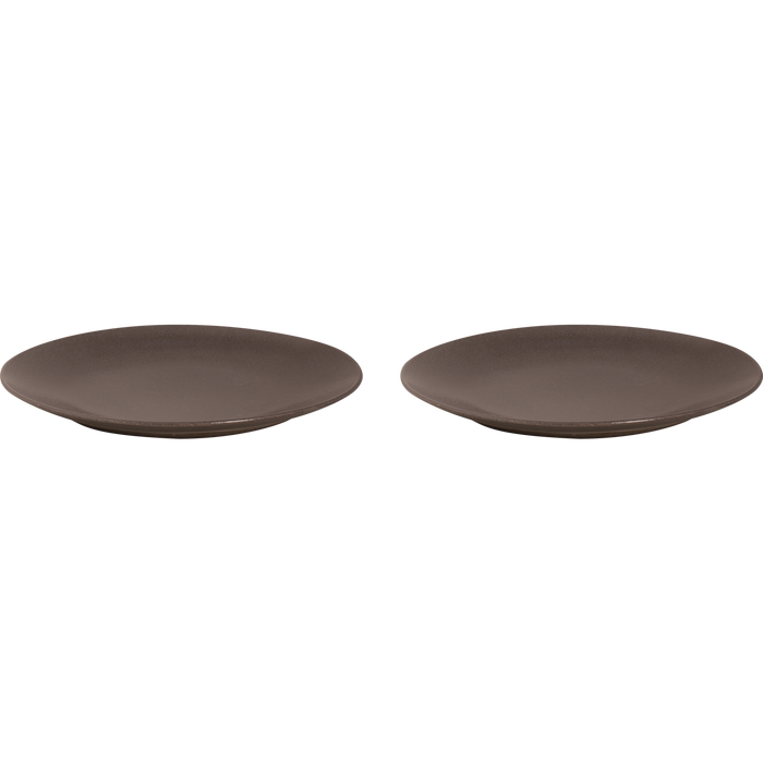 Mammoet Bord Spirit 27.5 cm Grijs Stoneware 2 stuks