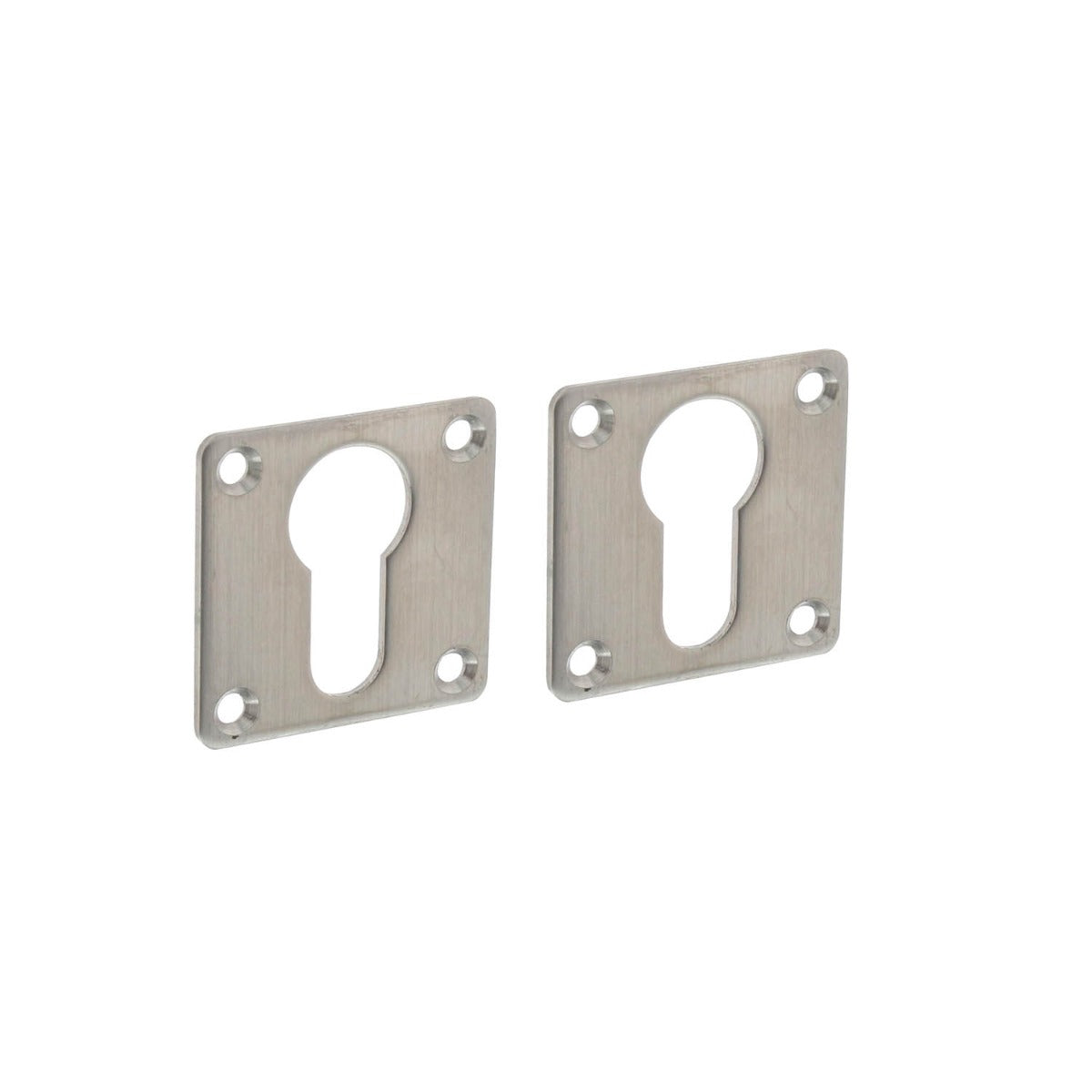 Intersteel Rozet met profielcilindergat vierkant 42x42x2 mm rvs