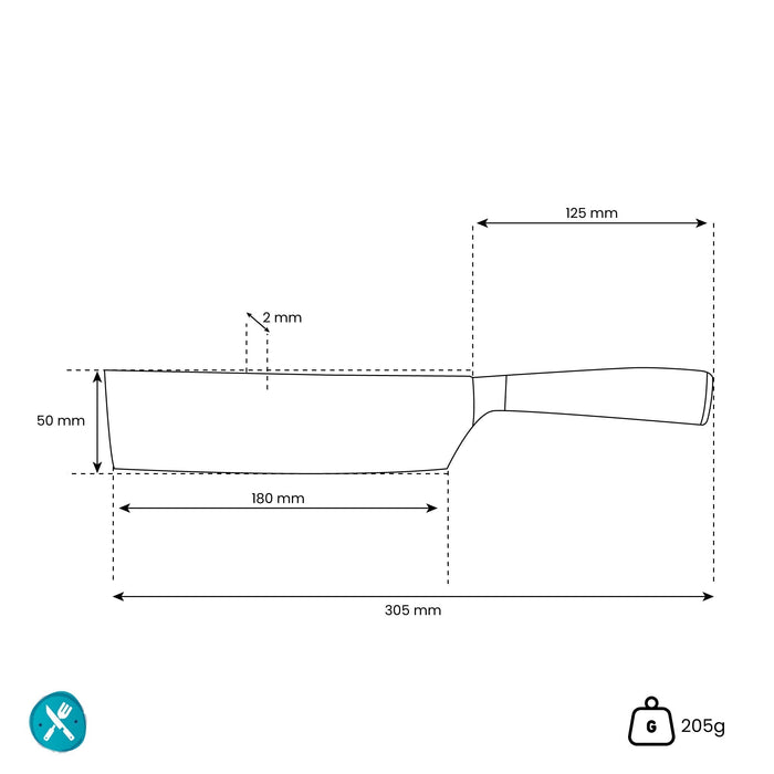 Shinrai Japan - Japanse Damascus Print Onyx Epoxy - Nakiri mes