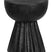 MUST Living Stool Trophy,45xØ34 cm, suar wood, black with natural c...