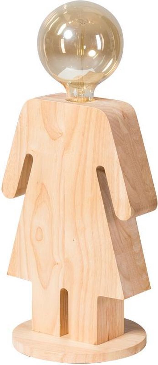 ETH Eve XL Wood Tafellamp Vrouw 36cm 1x E27 Hout