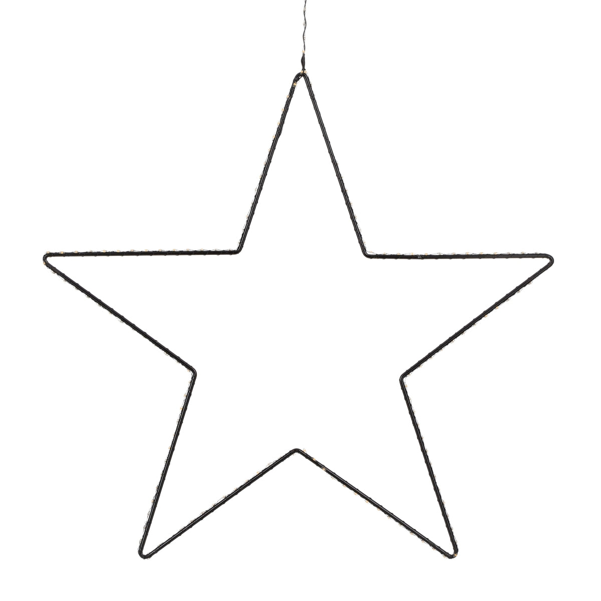 Luca Lighting Ster Hangend met Warm Witte LED - H128 x Ø58 cm - Zwart