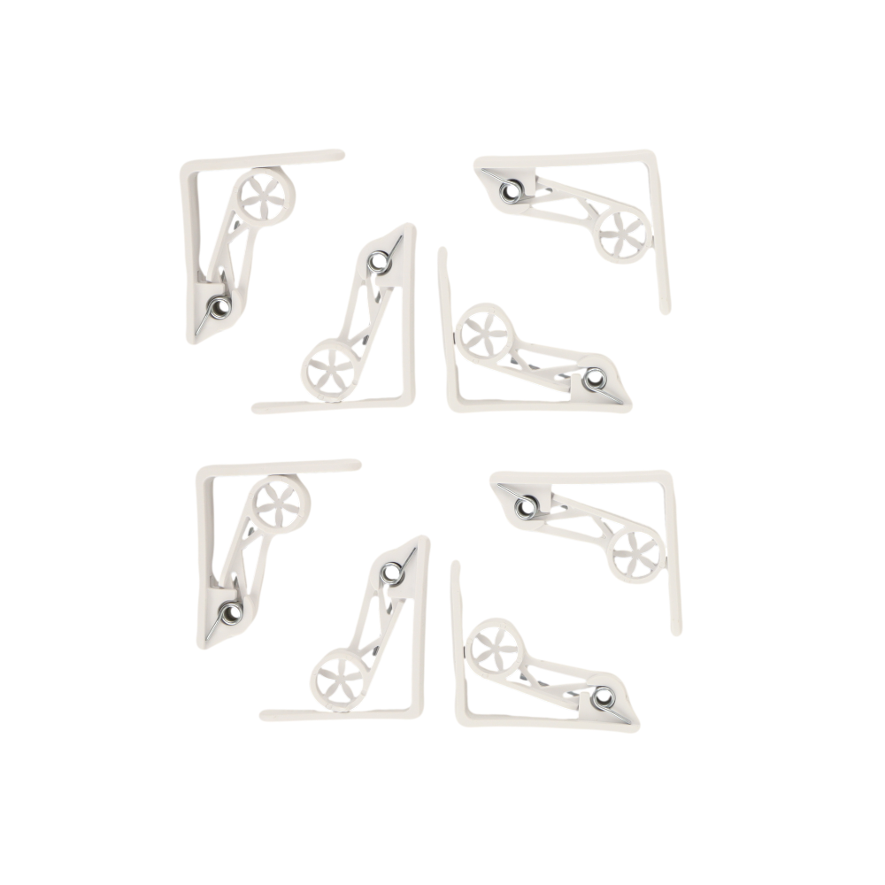 Nordix Tafelkleed Klemmen Clips Tafelklem Tuinartikelen 8 Stuks Wit