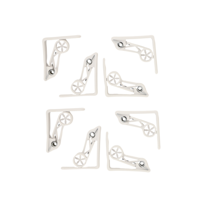 Nordix Tafelkleed Klemmen Clips Tafelklem Tuinartikelen 8 Stuks Wit