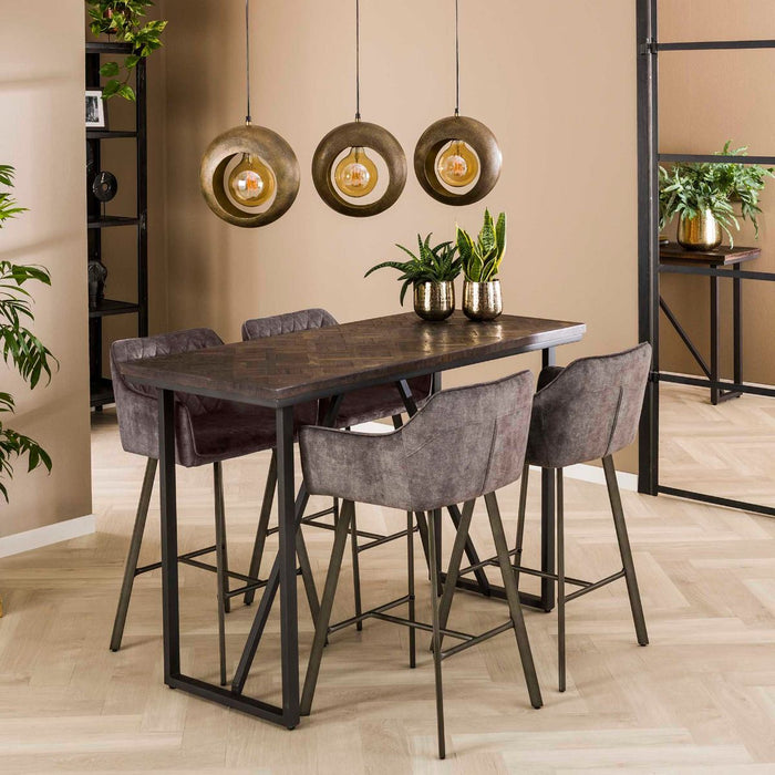 Fraaai Taeke bartafel 140x60cm teakhout