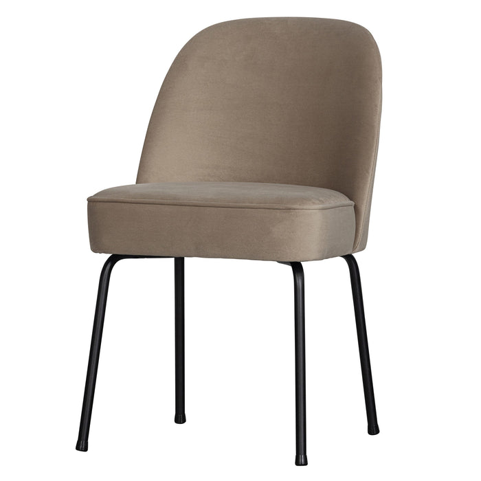 WOOOD Vogue Eetkamerstoel - Fluweel - Taupe