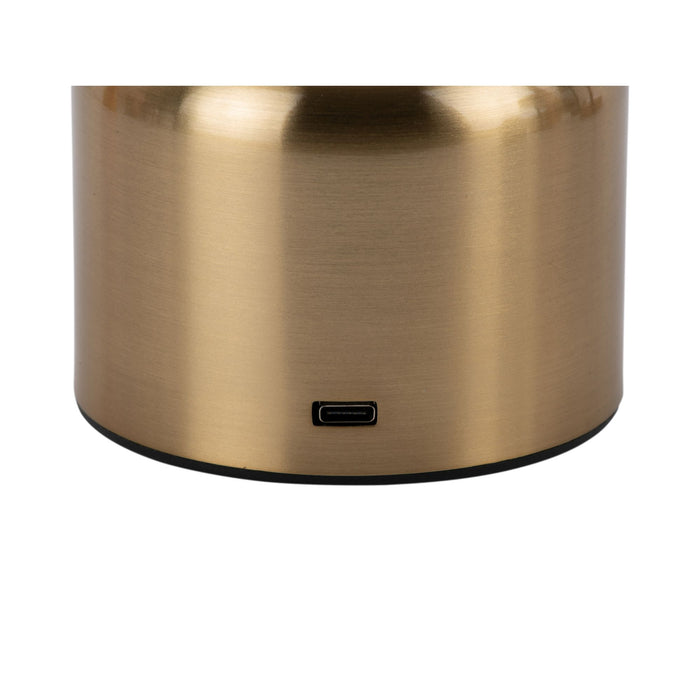 Leitmotiv Impetu LED Tafellamp - Goud - 10x10x15cm