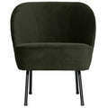 WOOOD Vogue Fauteuil - Fluweel Donkergroen