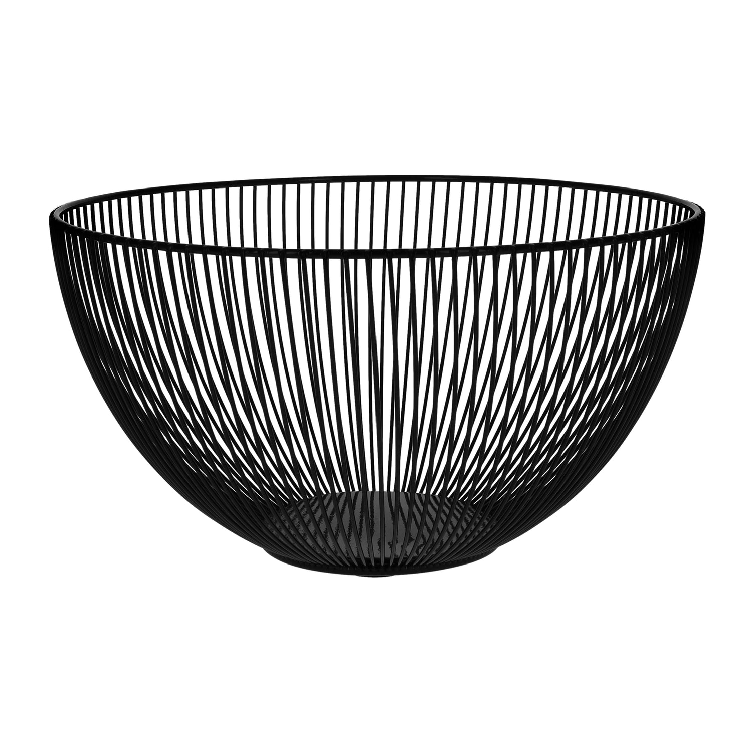 QUVIO Fruitschaal metaal draad - Zwart