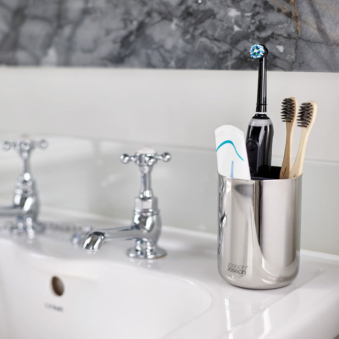 Joseph Joseph EasyStore Luxe Tandenborstelhouder S - RVS