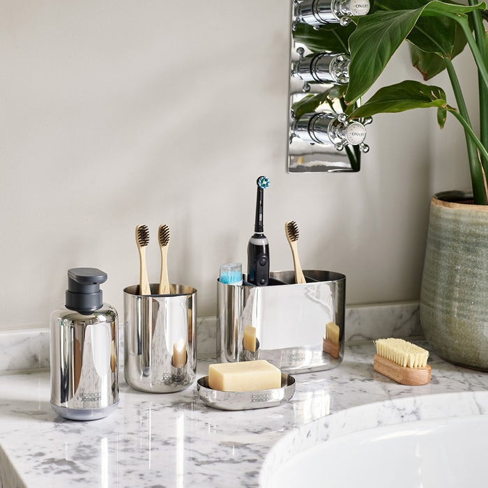 Joseph Joseph EasyStore Luxe Tandenborstelhouder S - RVS