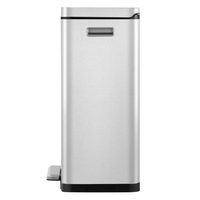 EKO Pedaalemmer X-Cube 2x20 L matzilverkleurig