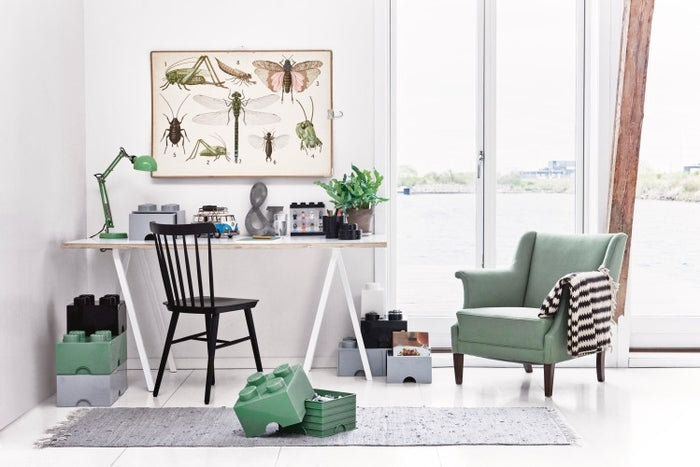 LEGO® Brick 4 Opbergbox - Zand Groen