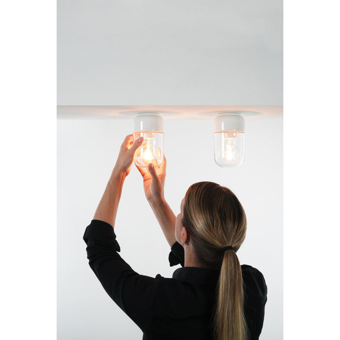 Ifö Electric Ohm 100|170 plafond-en wandlamp porselein IP44 helder Wit