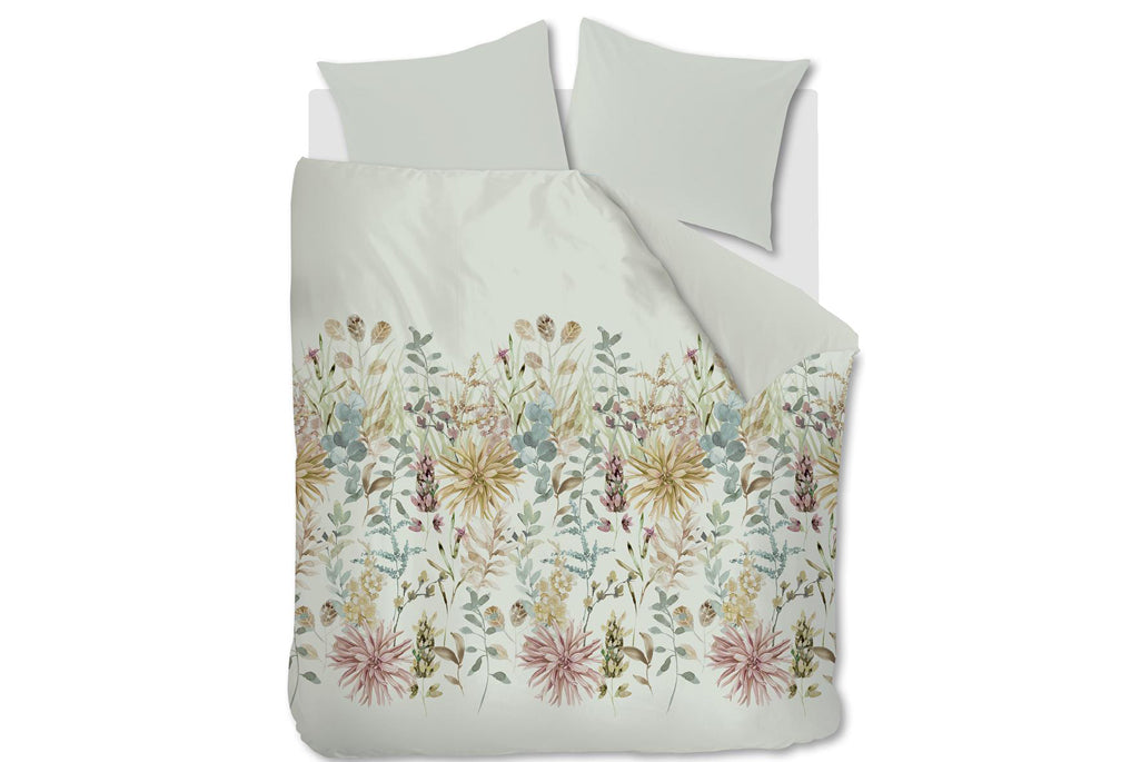 Ariadne at Home dekbedovertrek Flowerfields light green - 2-persoons