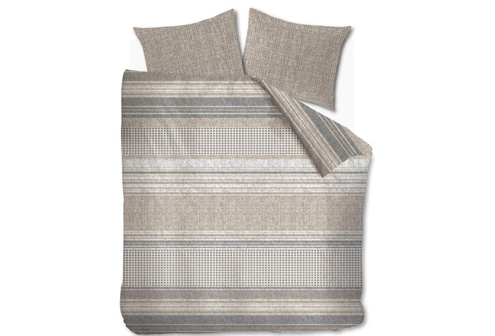 Riviera Maison dekbedovertrek Twill Weave brown - 2-persoons
