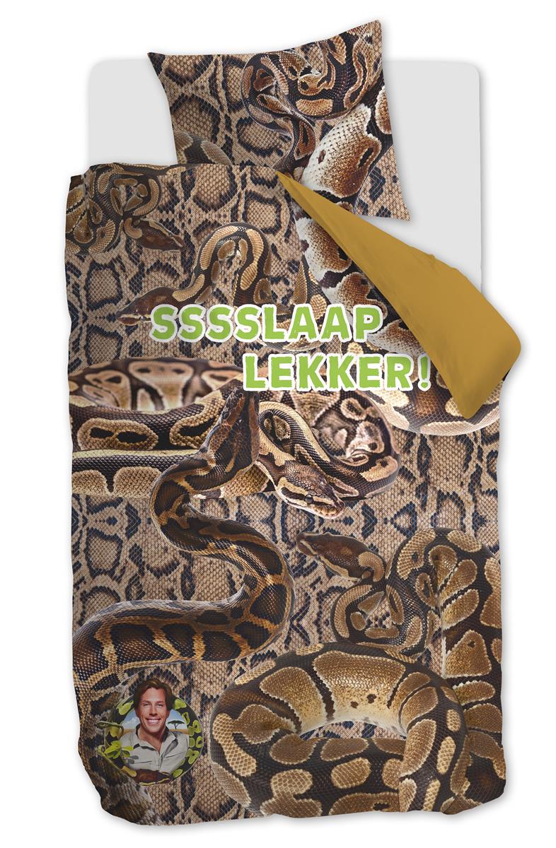 FREEK VONK Ssslaap Lekker  dekbedovertrek - 140x200 - Bruin