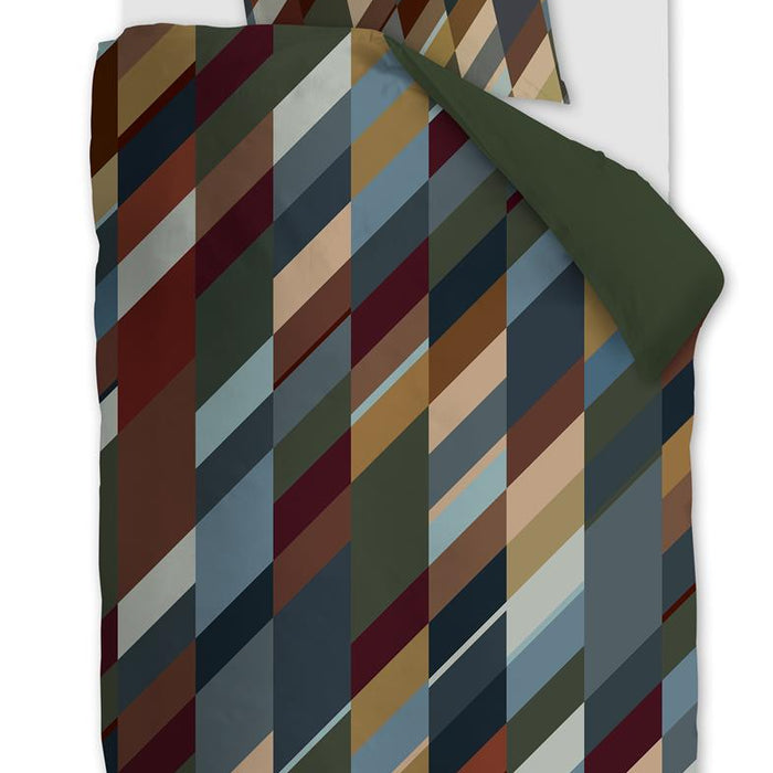 Beddinghouse Roan  dekbedovertrek - 140x200|220 - Olijfgroen