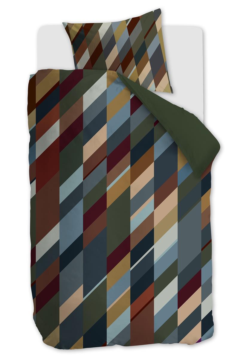 Beddinghouse Roan  dekbedovertrek - 140x200|220 - Olijfgroen